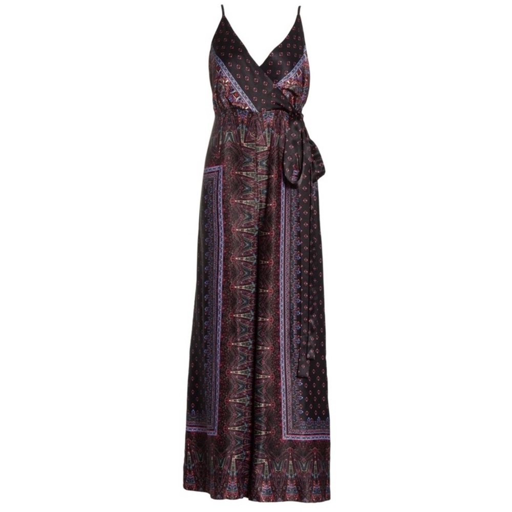 NEW FREE PEOPLE PRINTED WRAP-EFFECT JUMPSUIT - Picture 8 of 8